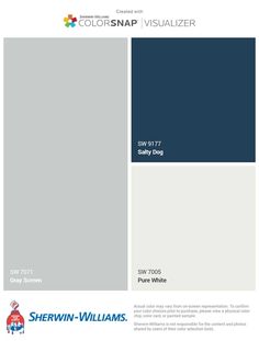 the color scheme for sherylin williams's new paint palette, which is available in