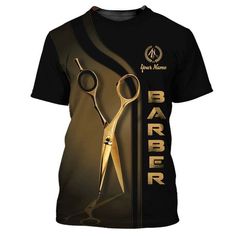 Golden Haircut & Shaves Barber Shop Tee Shirt, Custom Barber Uniform Black & Golden_9320 PRODUCT INFORMATION 100% polyester blended fabric, offers outstanding durability, insulation, and wrinkle resistance. Machine wash in cold with similar colors/no bleach/low iron. Breathable, durable, and easy to care for. Moisture-wicking. Advanced 3D Printing Technology: This makes the NEVER FADE hoodies/shirt with machine washing or hand washing. USA standard size. Please refer to our size chart before you order our shirts/hoodies. The color could be slightly different between on the screen and in practice. A perfect gift for women, men, kids, teens, boys, girls, wife, girlfriend, her, husband, boyfriend, him, dog and cat lovers, baby, nursery, grandma grandpa, dad mom, aunt, uncle, sister, brother, Barber Uniform, Decor Market, Custom Tee Shirts, Sister Brother, Disney Halloween, Low Iron, Barber Shop, Tee Shop, Hand Washing