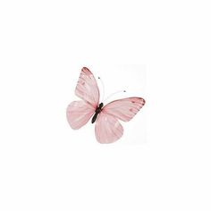 a pink butterfly flying through the air