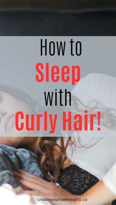 Help your naturally curly hair look it’s best with these nighttime curly hair care tips. Keep your curls intact overnight with these techniques. Sleep With Curly Hair, Curly Girl Problems, Curly Hair Care Tips, Curl Routine, Overnight Curls, How To Sleep