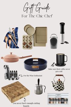 gift guide for the chic chef