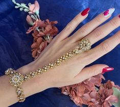 gorgeous clear & golden stones hand harness  Ready to ship!