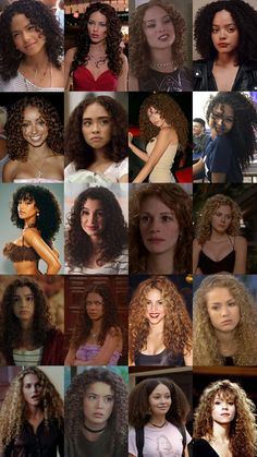 #curly Curly Hair Yearbook Pictures, Cleo H2o Curly Hair, Natural Makeup Curly Hair, Curly Hair Movie Characters, Curly Hair Install, Triangle Curly Hair, Costume Ideas Curly Hair, Rockstar Curly Hair, Curly Hair Costume Ideas