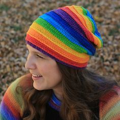 Beanie Knitting Patterns Free, Beanie Knitting, Rainbow Hats, Basic Pattern, Stash Buster, Cozy Accessories, Stocking Pattern, Crochet Bebe, Yarn Store