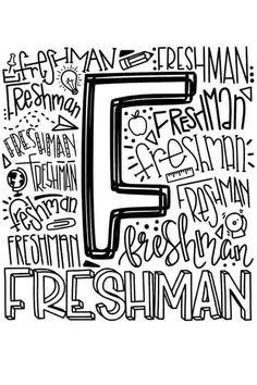 the letter f is made up of many different types of lettering