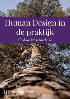 a tree with the words human design in de praktik online masterclass