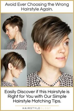 Our tips outline the best face shape, skin tone, personality and more for this Textured Pixie and other trendy hairstyles. Plus, see a styling tutorial to get this hot look at hairstyleology.com. Highlights Brown Hair Short, Curling Thick Hair, Fine Curly Hair, Short Hairstyles Fine, Textured Haircut, Edgy Pixie, Asymmetrical Pixie, Short Hair Lengths