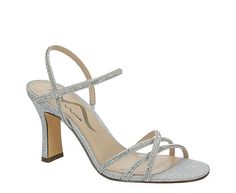 N by Nina Adalyn Women s Sandal Glossy style looks good in the Adalyn women s Sandal from N by Nina. With a glitter fabric upper featuring sparkly rhinestone accents, this hook & loop strap Shoe adds easy entry to turn heads wherever you go. The footbed soothes your foot, while the half block heel adds a Flat tering lift. Fabric upper Hook/loop strap closure Rhinestone accentsLightly Padded footbed 3 1/2 half block heel Glitter Fitted Open Toe Sandals, Fitted Glitter Open Toe Sandals, Glitter Fitted Sandals For Prom, Fitted Glitter Sandals For Prom, Elegant Holiday Sandals With Glitter, Glitter Prom Sandals, Elegant Holiday Glitter Sandals, Glitter Sandals For Evening, Fitted Glitter Sandals For Evening