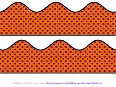 an orange and black dotted background with two rows of wavy lines in the center, on top of each other