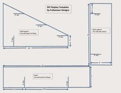 the diagram shows how to make an easy diy project with simple lines and shapes