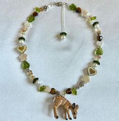 Fairy Jewelry, Peridot Gemstone, Necklace Beaded, The Wilderness, Pearl Gemstone, Pretty Jewellery