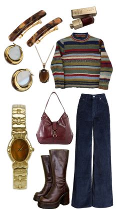 Outfit Inspo Collage, Outfit Inspo Brown, Inspo Collage, Mood Clothes, Fall Capsule Wardrobe, Brown Shoulder Bag, Boots Brown, Outfit Inspo Fall, Mode Vintage