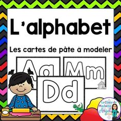 L'alphabet:  Alphabet Play Dough Cards in French (pâte à modeler) Alphabet Celine Alvarez, France Alphabet Letters, French Alphabet, How To Make Letters, Alphabet Centers, Initial Sounds, Playdough Activities, Playdough Mats, Alphabet Tracing