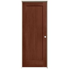 a wooden door on a white background