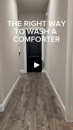 the right way to wash a comforter is shown in this ad for an appliance