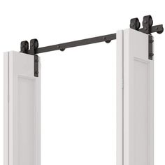 CALHOME Bi-fold Door Hardware Kit is a perfect choice to innovate your home. It is designed to upgrade standard door doorways into convenient, space-saving and stylish sliding Bi-fold doors. The kit is constructed of high-quality steel to ensure its durability. It is perfect for bedroom closets, hallway closets, laundry closets, pantries and so much more. Laundry Closets, Hallway Closets, Sliding Barn Door Track, Fold Door, Barn Door Closet, Bedroom Closets, Bi Fold Door, Hallway Closet, Barn Door Track