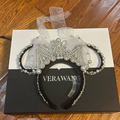 New With Box Purchased From Shanghai Disney Resort 2022 Version Shanghai Disney Resort, Disney Shanghai, Disney Resort, Vera Wang, Shanghai, Limited Edition, Hair Accessories, Black White, Women Accessories