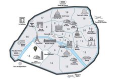 a map of paris with all the attractions