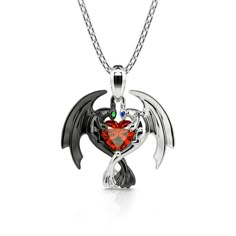 Can you believe it? This dragon couple's relationship is one of the strongest romance relationship in the fictional world. Crafted in sterling silver, this necklace in Hug Me® collection shows a loving dragon couple hugged a heart-cut stone together. As a great Valentine and Christmas gift, the meaningful necklace celebrates your everlasting love. You will find more adorable and creative designs in our Hug Me® collection.Carat Weight: 0.5 ctStone Size: 5*5 mmStone Type: Jeulia® StoneNumber of St Dragon Couple, Matching Jewelry For Couples, Couple Heart, Bff Jewelry, Meaningful Necklace, Dragon Necklace, Diamond Jewelry Necklace, Magical Jewelry, Dragon Jewelry