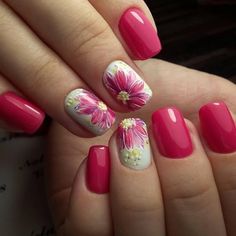 Vais a encontrar muchas ideas de diseño de uñas para el verano y las últimas tendencias esta temporada en los colores y formas más populares Fall Wedding Nails, Cute Nail Colors, Nails Autumn, Flower Nail Art, Acrylic Nail Art, Cute Nail Art, Autumn Nails