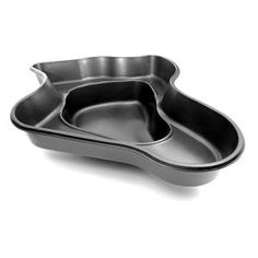 three pieces of metal baking pans on a white background