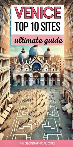 Pinterest pin graphic for best things to do in Venice Venice Travel Guide, Venetian Art, Doges Palace, Visit Venice, Floating City, Rialto Bridge, Venice Travel, Grand Canal