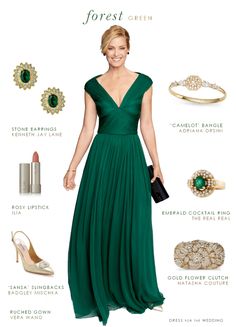 Forest Gown, Emerald Green Gown, Forest Green Dress, Green Dress Outfit, Gown Green, Green Evening Gowns, Forest Green Dresses, Light Green Dress, Dress For A Wedding