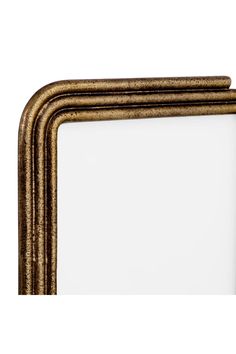 three gold frames with white background