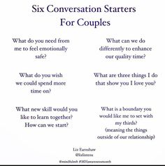 Conversation Starters For Couples, Communication Relationship, Relationship Advice Quotes, Family Therapist