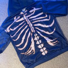 Bleached Skeleton Hoodie Size~Medium Never Worn Bleached Skeleton Hoodie, Bleach Jacket, Bleached Clothes, Bleached Hoodie, Bleaching Clothes, Bleach Hoodie, Painting Clothes, Skeleton Hoodie, Hoodie Diy