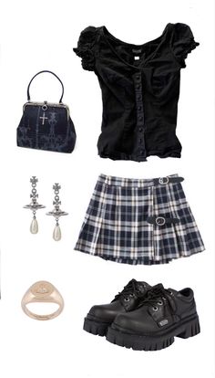 Summer Grunge Outfits, Preppy Grunge, Alt Clothes, Cute Clothing Stores, Outfit Png, Future Outfit, Swag Outfits