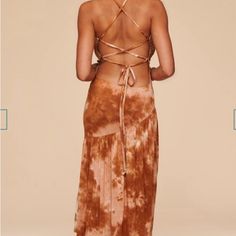 Gorgeous Earthbound Fit Flare Brown Tye Dye Dress. Very Soft And Comfortable Stretch Material. New With Tag Size Large. . Also Available On M.E.R.C.A.R.I For Less If Interested Dye Dress, Dyed Dress, Dresses Backless, Colorful Dresses, Dye, Size Large, Womens Dresses, Women Shopping, Dresses