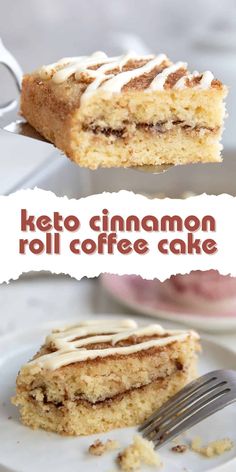 This tender keto coffee cake has all the amazing flavor of a gooey home-baked cinnamon roll, but with far less effort. Grab a fork and dive in!