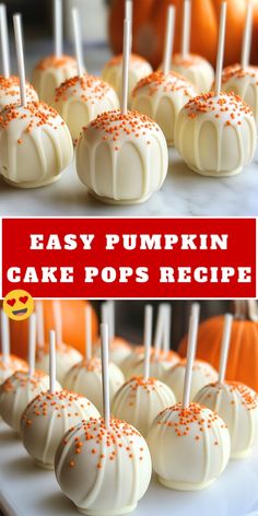 easy pumpkin cake pops recipe for halloween