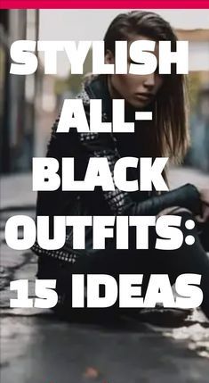 Womens All Black Outfit, Black Outfits Edgy, Classy Black Outfits, Coffee Advertisement, All Black Outfits For Women, All Black Party, All Black Outfits, Horror Tattoo, Fashion Fail