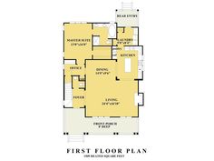 the first floor plan for this home