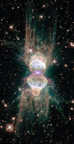 an image of two stars in the sky