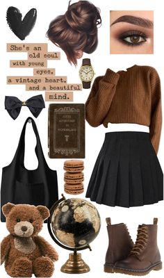 1950s Fashion Winter Outfit, Shirt In Winter Outfit, Witch Vibes Aesthetic Outfit, Soft Witch Aesthetic Outfit, Cute Witchy Outfits, Academia Fashion, Vibe Clothes