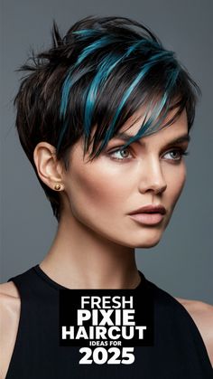 Pixie Green Hair, Short Pixie Cuts For Women, Blonde To Ginger, Pixie Haircut Color, Longer Pixie, Icy Blonde Highlights, Blonde Silver, Pixie Haircut Ideas