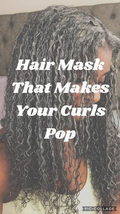 Damaged Hair Diy, Curly Hair Mask, Damaged Curly Hair, Overnight Hair Mask, Diy Curls, Moisturizing Hair Mask, Everyday Curls, Hair Mask Recipe, Homemade Hair Mask