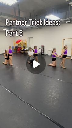 Kickin' It Dance Co. on Instagram: "Partner Work ideas: part 5  #dance #trick #partner #acro #dancer #easy #tricks #dancing #foryou #viral #viralreels #dancelife #danceclass #dancetricks #acrobatics #skill" How To Do An Illusion Gymnastics, Partner Yoga Poses For Kids, Stunts To Do With 2 People, 3 Person Stunts Easy, Partner Lifts, Partner Tricks, 2 Person Stunts, Acro Gymnastics, Cheer Routines