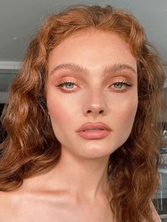 Ginger Makeup, Red Hair Makeup, Warm Makeup, Monochromatic Makeup, Maquillage On Fleek, Redhead Makeup, Natural Glowy Makeup, Makeup For Blondes, Beauty Routine Tips