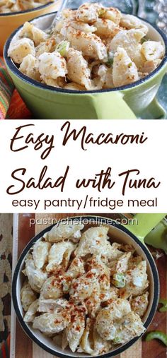 easy macaroni salad with tuna is an easy and tasty side dish recipe