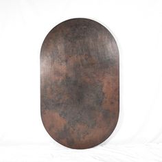 Hammered Copper Tabletop - Capsule Shape - Dark Brown Sanded Finish - Artesanos Zinc Table, Copper Furniture, Capsule Coffee, Copper Top Table, Copper Table, Dark Copper, Rounded Rectangle, Table Cloths, Iron Furniture