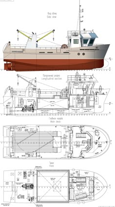 Fishing Trawler, Wood Boat Plans, Small Fishing Boats, Model Ship Building