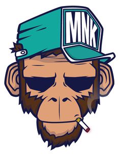 Monkey Illustration, Posca Art, Monkey Art, Graffiti Characters, A Monkey, Graffiti Art, Motion Design, Illustrations Posters, Cartoon Art