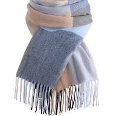 PRICES MAY VARY. Comfortable & Warm: Women's Scarf is made of very soft cashmere-like acrylic, high quality yarn and cotton. Soft feeling, warm and skin-friendly, you'll love how it feels around your neck without itching. Our blanket scarf is washable and colorfast. The scarves are well stitching made, long-lasting, fabric no pilling and plush fall off to stain your clothes. Suitable Size: Our scarfs for women measure approximately 80"L x 23.6"W, including tassels. The perfect length makes it po Knitting Scarves & Shawls, Cheap Knitted Scarves For Fall, Fleece Blanket Scarf, Cheap Fleece Shawl For Elderly Tutorials, Knitted Shawl Blanket, Cashmere Scarf Pattern Free Knitting, Fleece And Crochet Scarf, Cheap Casual Knitted Scarves, Knit Shawls And Wraps Patterns With Tie