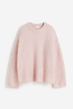 Fluffy Knit, Light Pink Sweaters, Pink Jumper, Pull Oversize, Fits Clothes, Stockholm Fashion, Knit Turtleneck Sweater, Knitted Jumper, Wide Sleeves