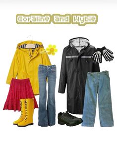 Wybie Costume Girl, Wybie Outfit, Coraline Costume Ideas, Wybie Cosplay, Coraline Inspired Outfit, Hallow Costumes, Coraline And Wybie Costume, Coraline Outfit, Wybie Costume