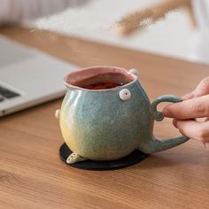 Monster Mug, Pottery Face, Style For Children, Ceramic Monsters, Slip Casting, Christmas Children, Independent Study, Clay Things, Ceramic Inspiration